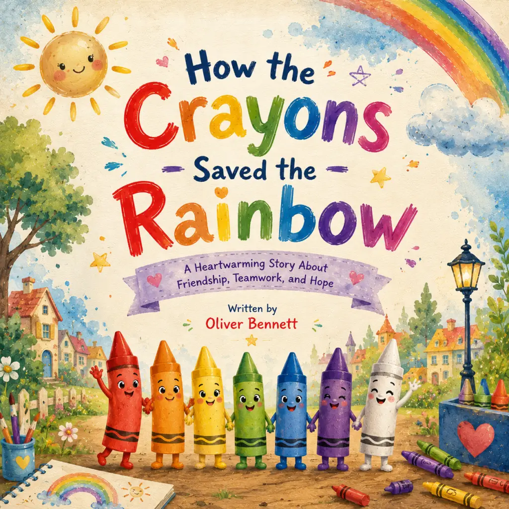Free kids E-books - How the Crayons Saved the Rainbow
