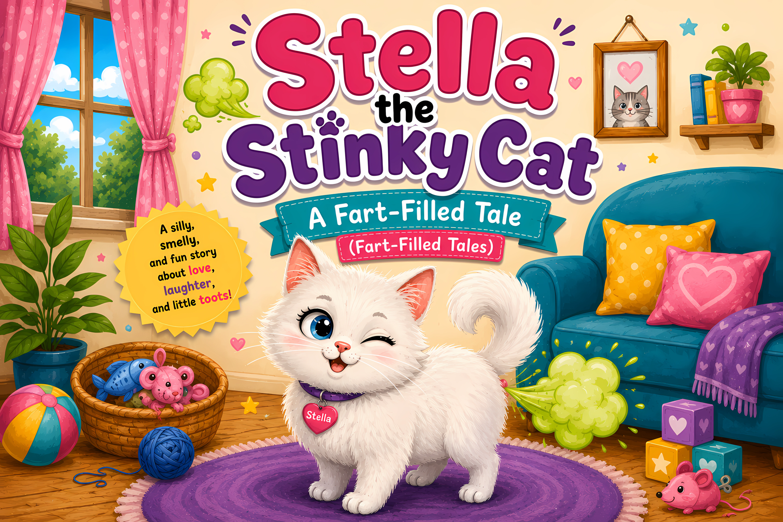 Stella the Stinky Cat free kids picture book cover