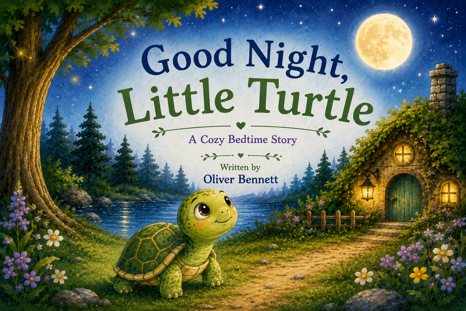 Good Night Little Turtle free kids picture book cover