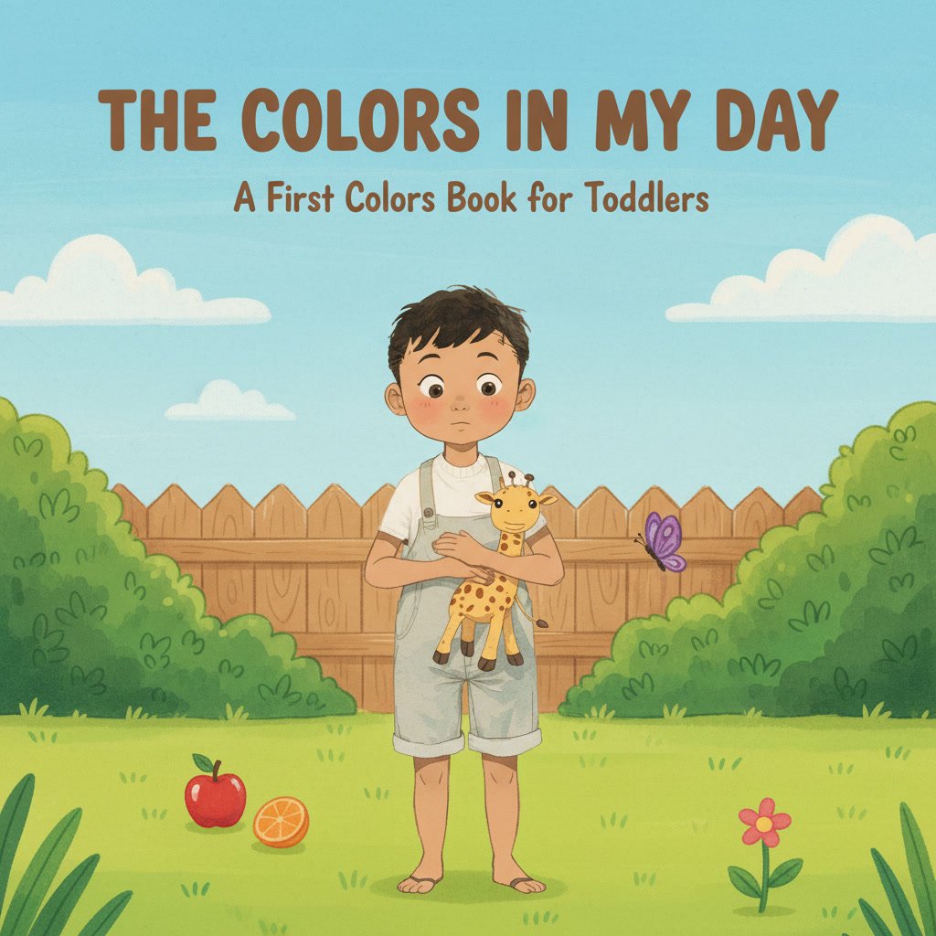 Cover of The Colors in My Day, a free colors book for toddlers
