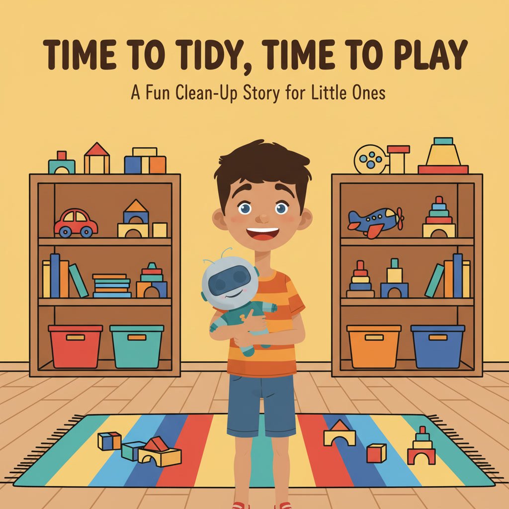 clean up book for toddlers—Time to Tidy Time to Play cover