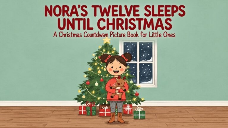 Nora's Twelve Sleeps Until Christmas, a free christmas countdown book for kids cover