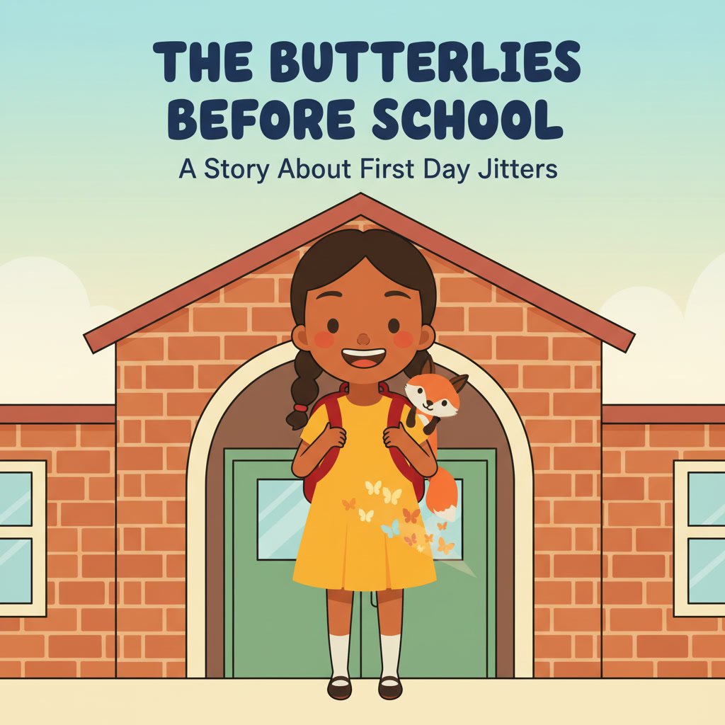 first day of school book for kids—The Butterflies Before School cover