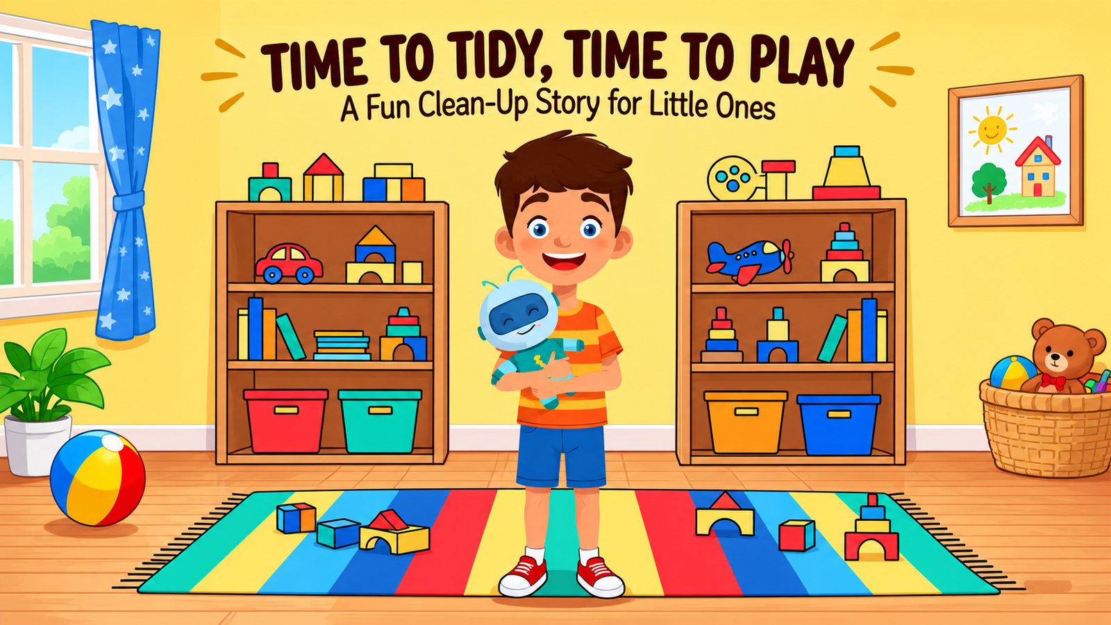 clean up book for toddlers—Time to Tidy Time to Play cover